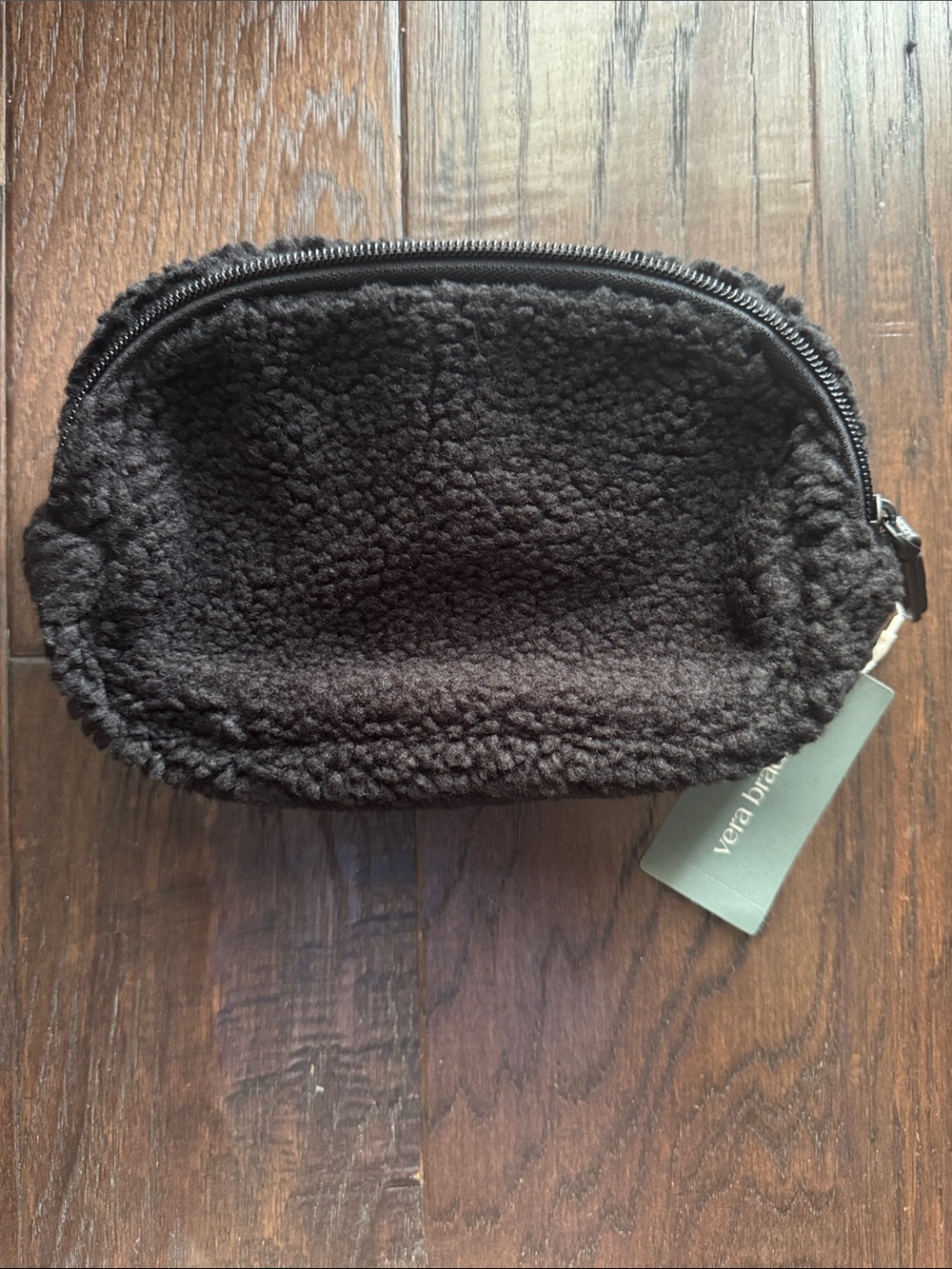 Vera Bradley Black Sherpa Mini Belt Bag